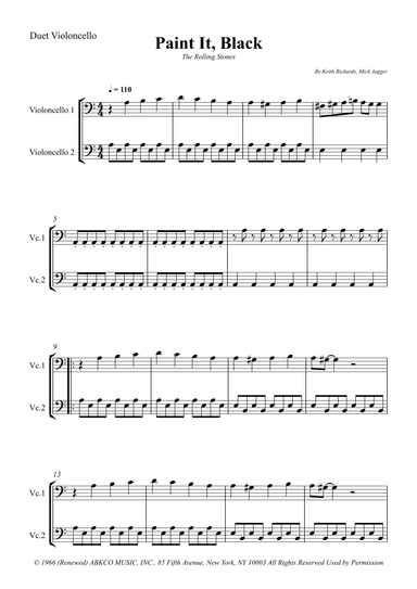 Paint It, Black (arr. Wesley S. SIlva)