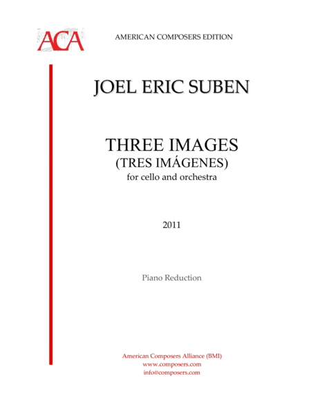 [Suben] Three Images (Piano Reduction)