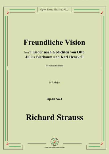 Richard Strauss-Freundliche Vision,in F Major (arr. OSM Press)