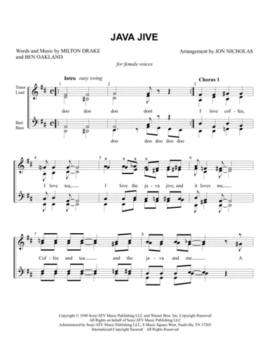 Java Jive (arr. Jon Nicholas)