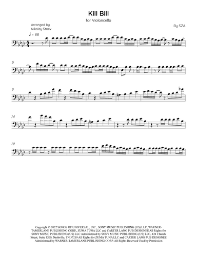 Kill Bill (arr. Nikolay Stoev)
