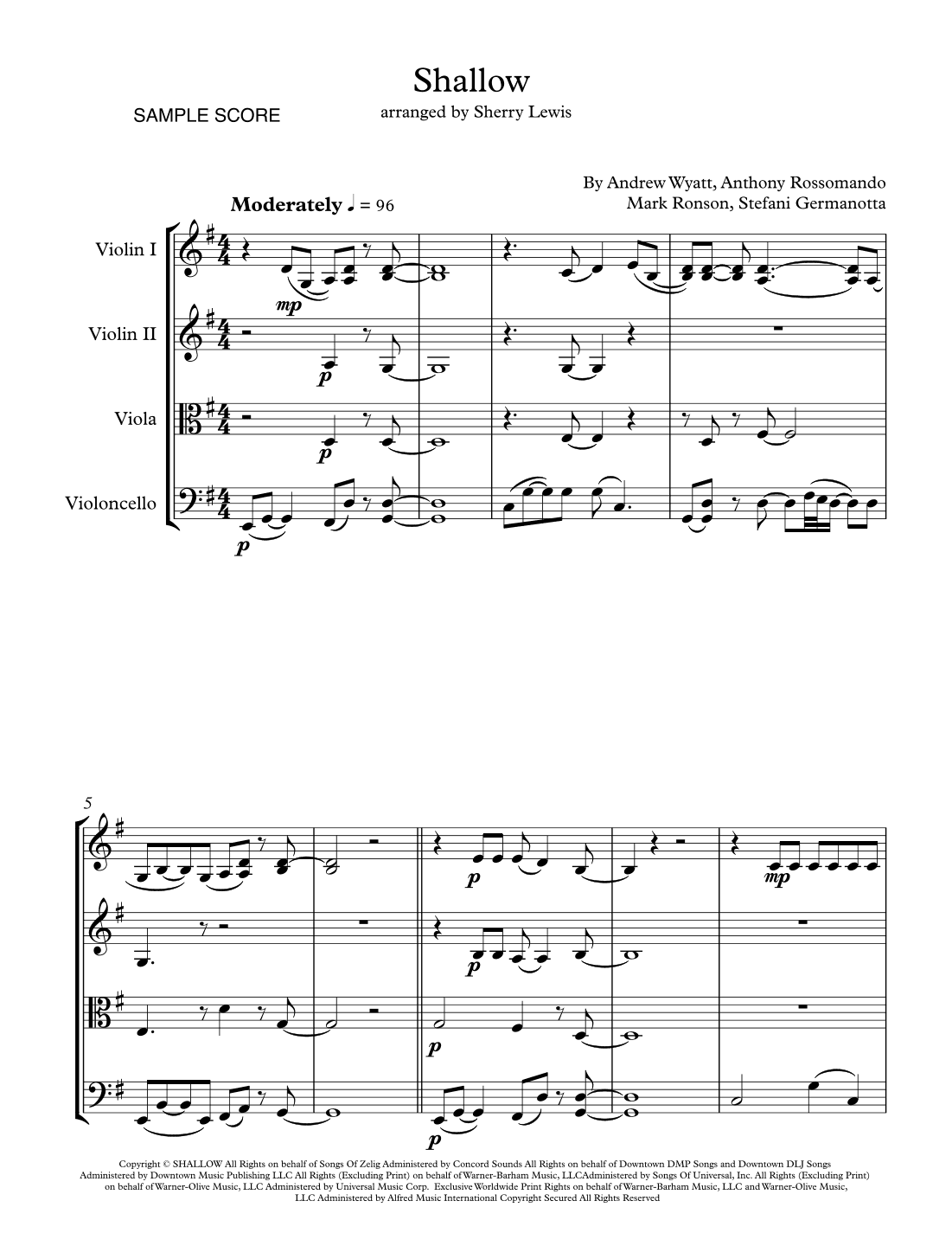 Shallow (arr. Sherry Lewis)