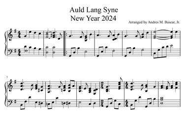 Happy New Year 2024 (arr. Andres M. Bascar, Jr.)
