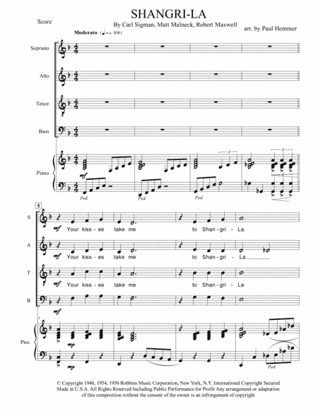Shangri-la (arr. Paul Hemmer)