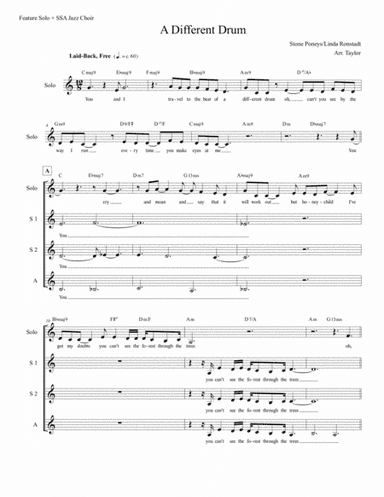 Different Drum (arr. Amanda Taylor)