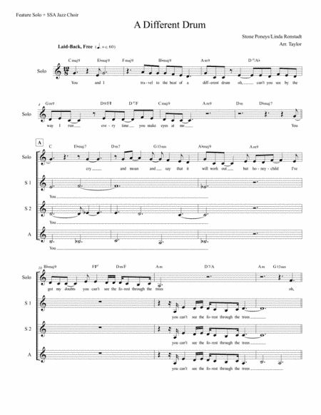 Different Drum (arr. Amanda Taylor)