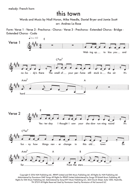 This Town (arr. Andrea La Rose)