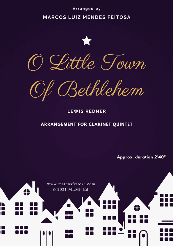 O Little Town of Bethlehem - Clarinet Quintet (arr. MARCOS LUIZ MENDES FEITOSA)