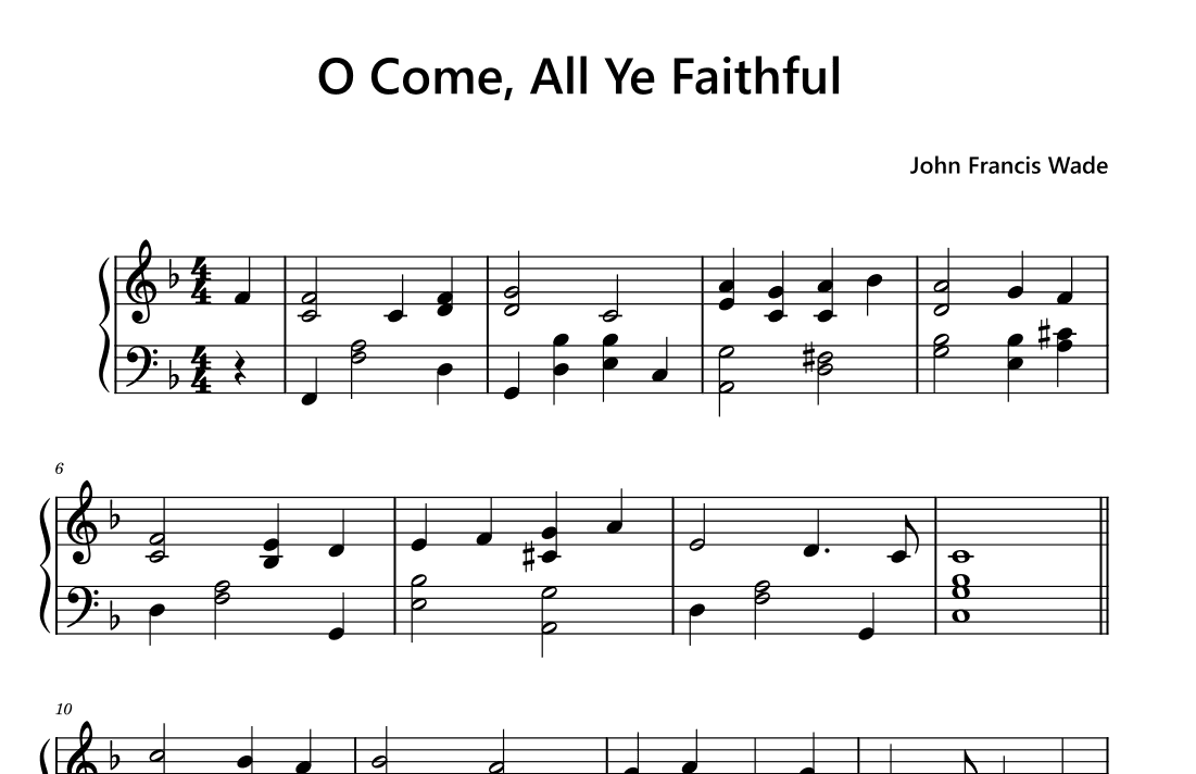 O Come, All Ye Faithful (arr. Funtom)