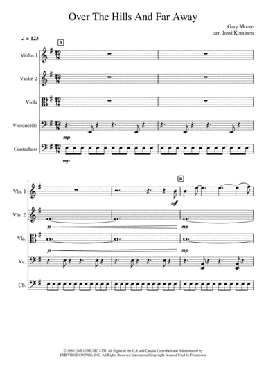 Over The Hills And Far Away (arr. Jussi Kontinen)