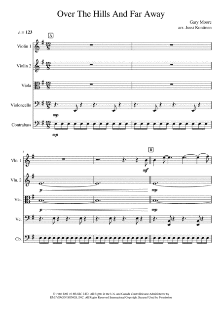 Over The Hills And Far Away (arr. Jussi Kontinen)