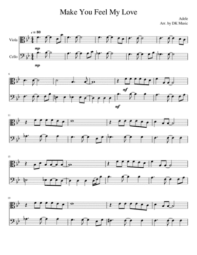 Make You Feel My Love (arr. DK Music)