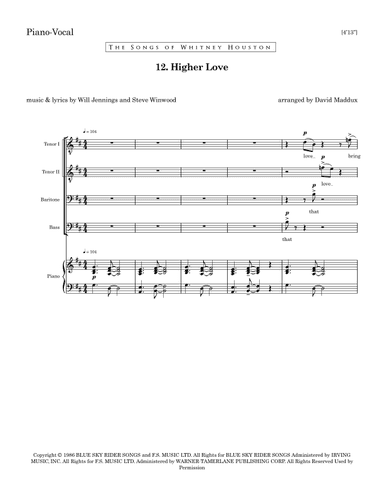 Higher Love (arr. David Maddux)