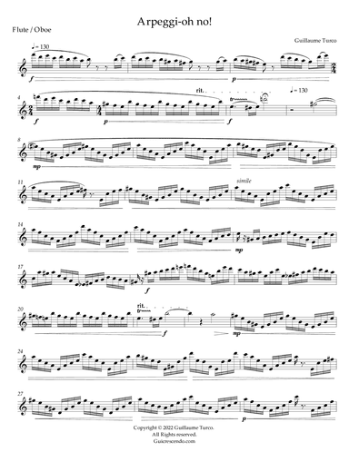 Arpeggi-oh no! ( Flute / Oboe )