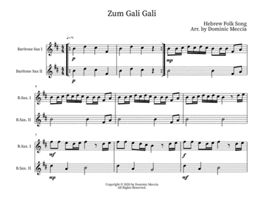 Zum Gali Gali (arr. Dominic Meccia)