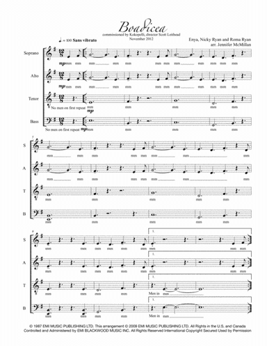 Story Of Boadicea (arr. Jennifer McMillan)