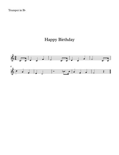 Happy Birthday for Beginners (arr. SongBird Music)