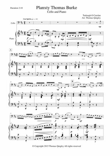 Planxty Thomas Burke (arr. Thomas Quigley)