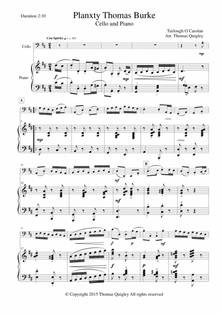 Planxty Thomas Burke (arr. Thomas Quigley)