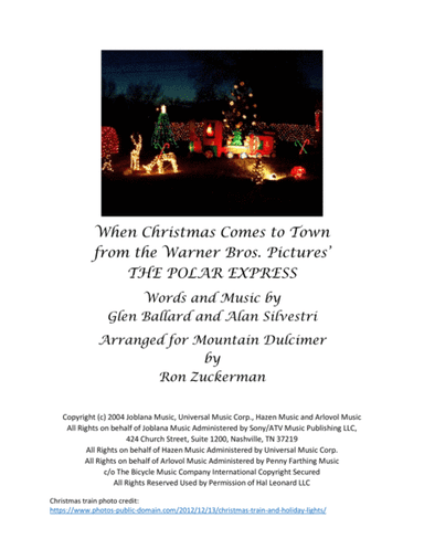 When Christmas Comes To Town (arr. Ron Zuckerman)