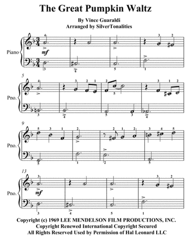 The Great Pumpkin Waltz (arr. SilverTonalities)