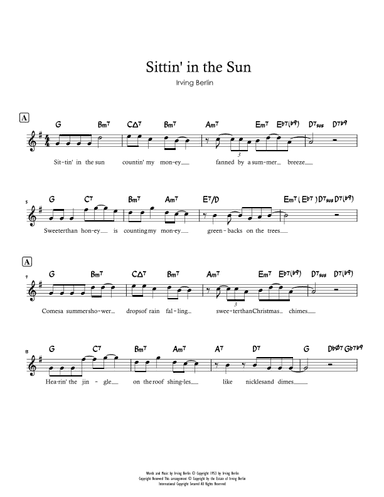 Sittin' In The Sun (arr. Charlie Lee)