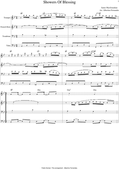Showers Of Blessing (arr. Albertino Fernandes)
