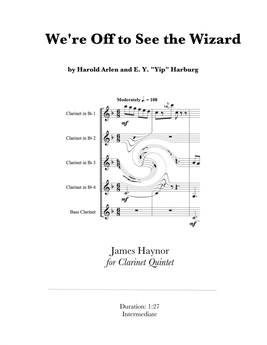 We're Off To See The Wizard (arr. James Haynor)