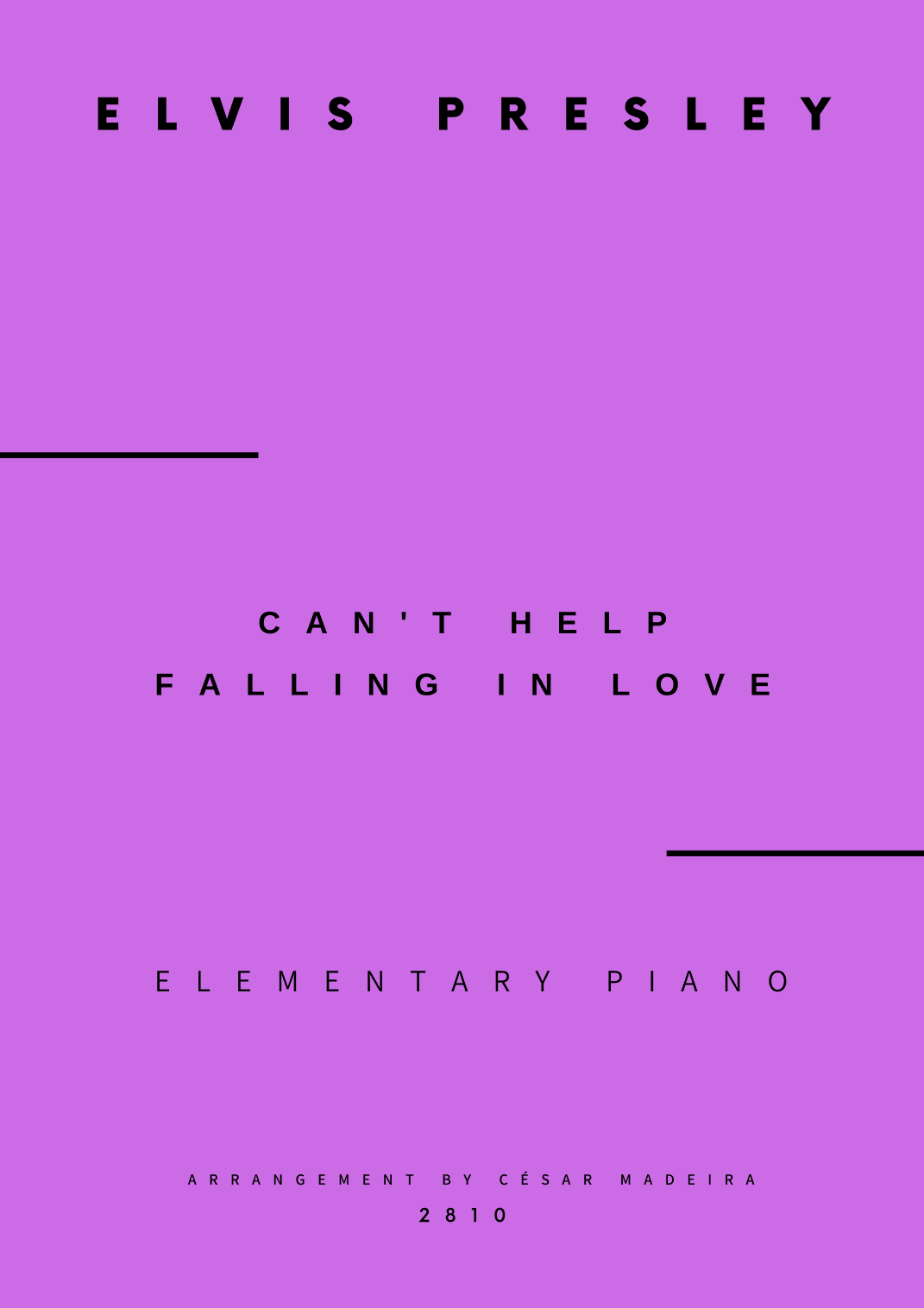 Can't Help Falling In Love (arr. César Madeira)