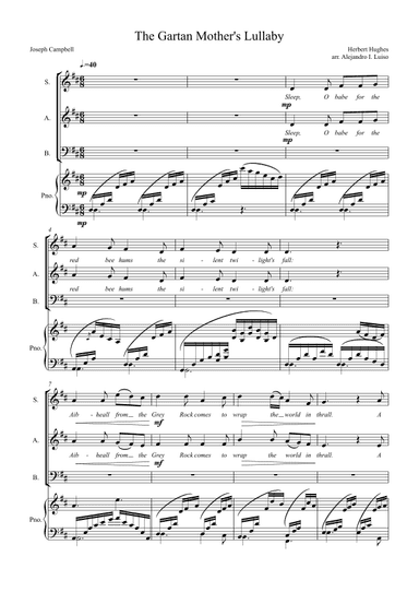 Gartan Mother's Lullaby (arr. Alejandro Ignacio Luiso)