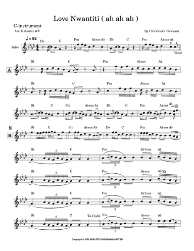 Love Nwantiti (ah Ah Ah) (arr. Katsumi WF)