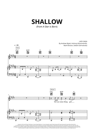 Shallow (arr. Cadenza Editions)