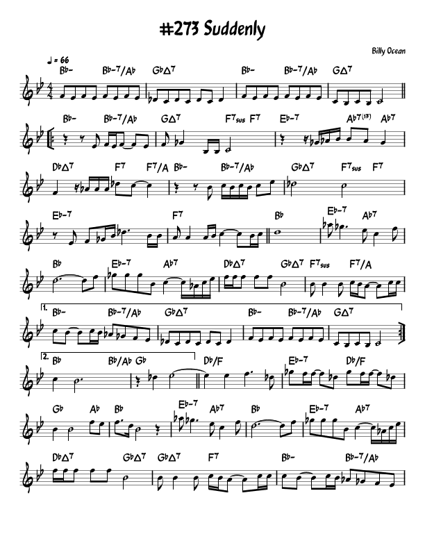 Suddenly (arr. John Fries)