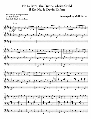 He is Born the Divine Christ Child (Il est ne, le Divin Enfant (arr. Jeff Perks)