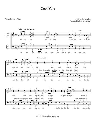 Cool Yule (arr. Donya Metzger)