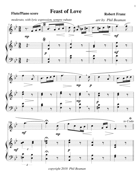 Feast of Love - Flute/Piano (arr. Phil Beaman)