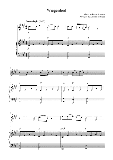 Wiegenlied (arr. Kaiserin Rebecca)