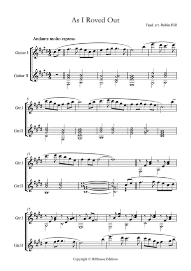 As I Roved Out (arr. Robin Hill)