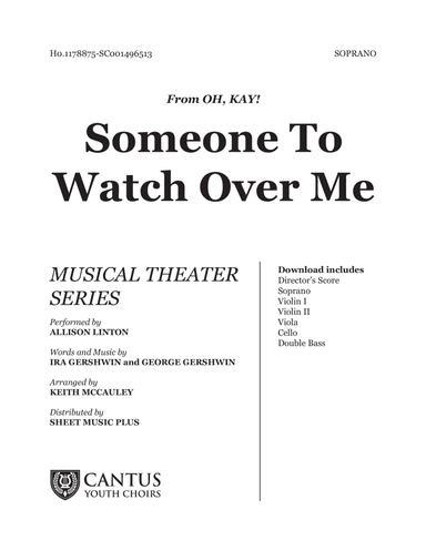 Someone To Watch Over Me (arr. Keith McCauley)