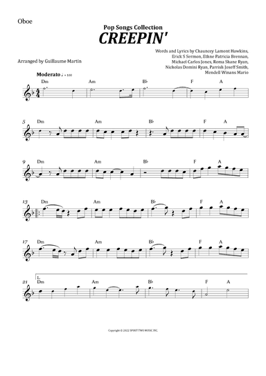 Creepin' (with The Weeknd & 21 Savage) (arr. Guillaume Martin)