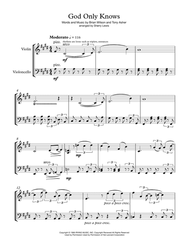 God Only Knows (arr. Sherry Lewis)