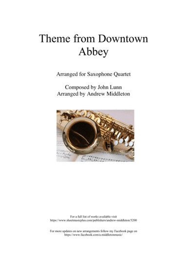 Downton Abbey (theme) (arr. Andrew Middleton)