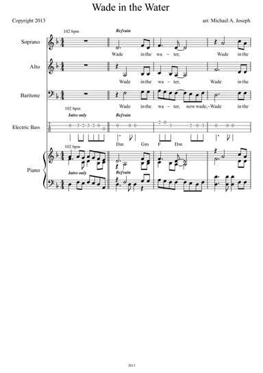 Wade in the Water (arr. Michael A. Joseph)