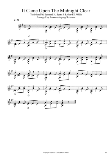 It Came Upon A Midnight Clear (arr. Antonius Agung Setiawan)