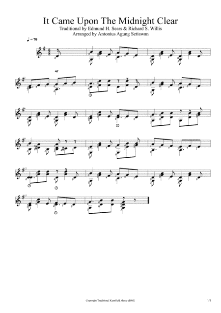 It Came Upon A Midnight Clear (arr. Antonius Agung Setiawan)