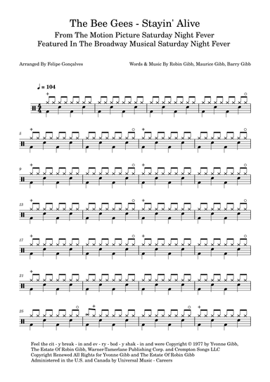 Stayin' Alive (arr. Felipe Gonçalves)