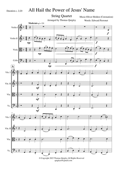 All Hail the Power of Jesus' Name (arr. Thomas Quigley)