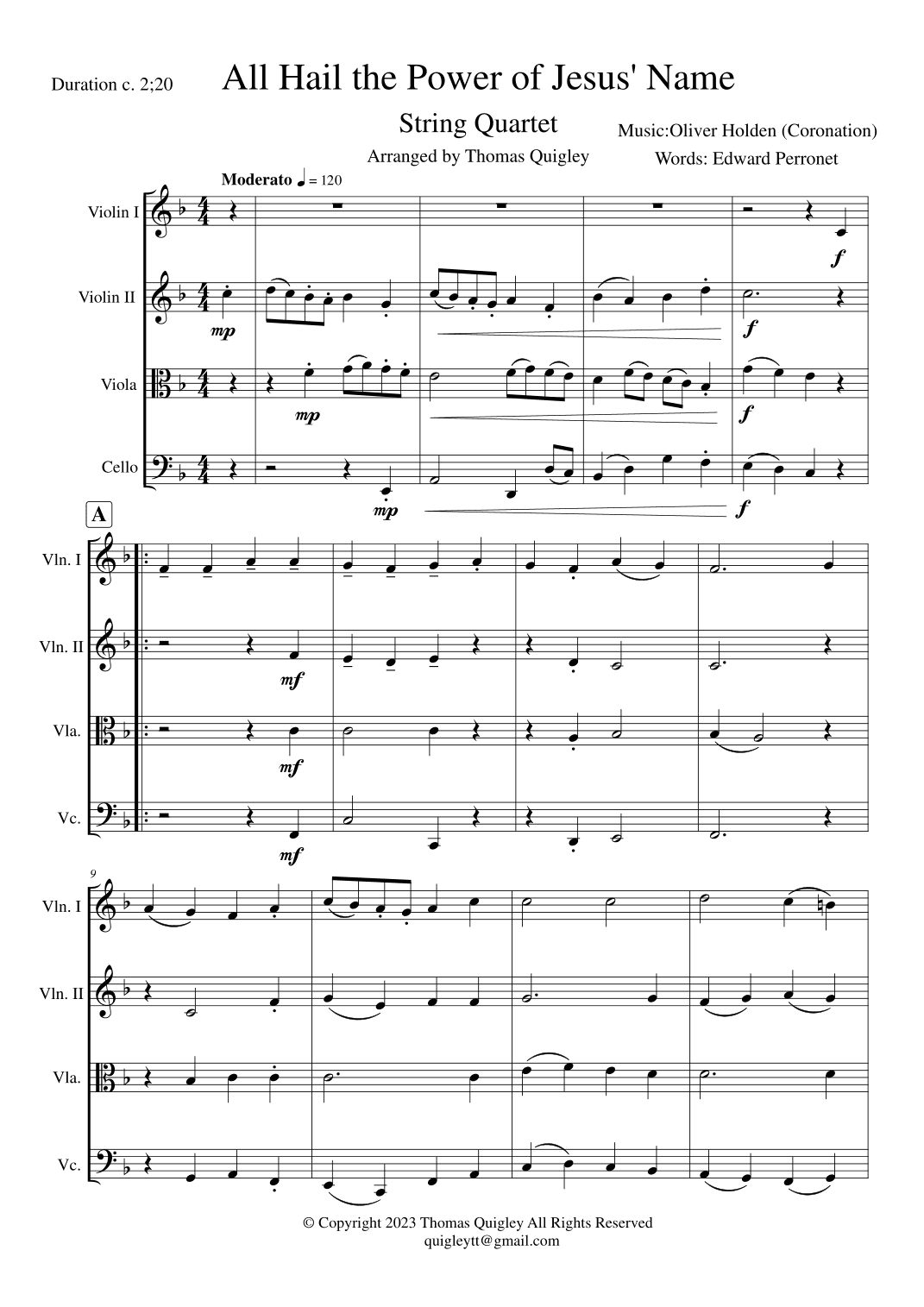All Hail the Power of Jesus' Name (arr. Thomas Quigley)
