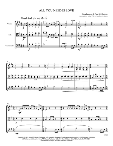 All You Need Is Love (arr. Stephen Levintow)