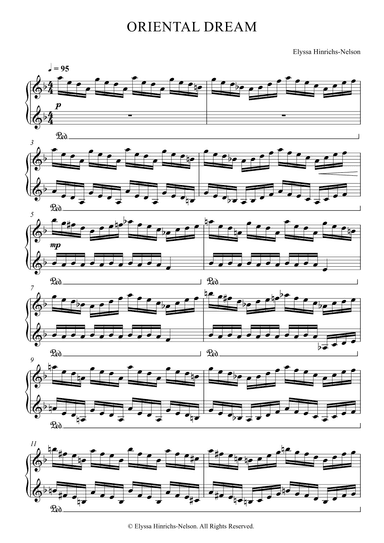 ORIENTAL DREAM Piano Solo by Elyssa Hinrichs-Nelson
